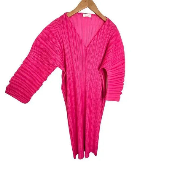 GORMAN Pleated Dress Hot Pink NEW s8 (Fits 8-16) - Picture 3 of 11